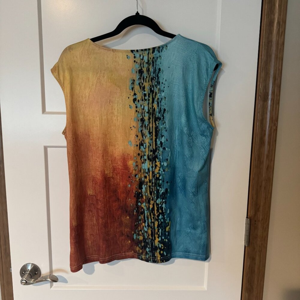 Gradient Color Blend Tank Top Size Large - Picture 3 of 5
